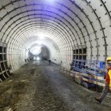 Le tunnel de Riedberg de l'intérieur